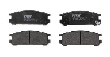 Купить GDB990 TRW Тормозные колодки задние Легаси (1.8, 2.0, 2.2, 2.5) с звуковым предупреждением износа